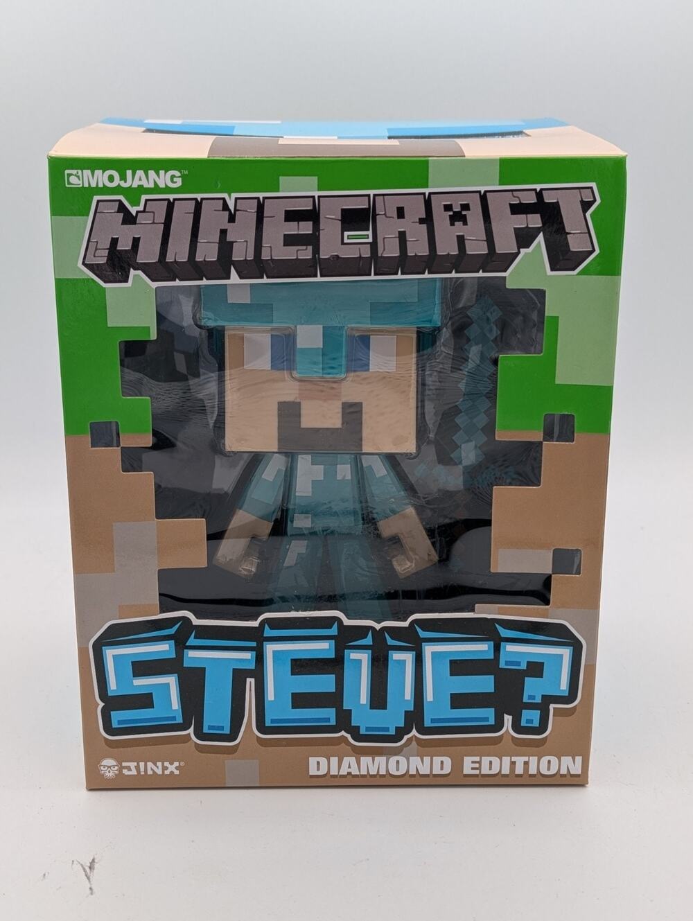 NEW MINECRAFT STEVE DIAMOND EDITION Brand NEW IN BOX MOJANG JINX Figure Action